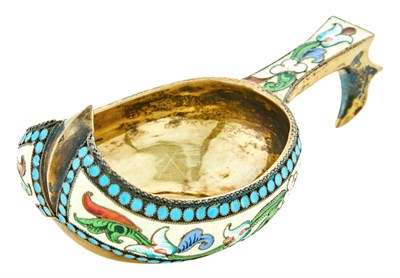 Lot 151 - Russian Silver-Gilt and Cloisonné Enamel Small...