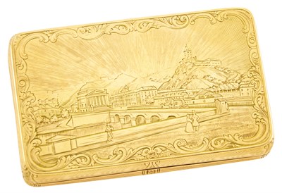 Lot 245 - Continental Gold Snuff Box Circa 1850...