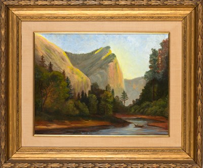 Lot 65 - American School 19th Century Western Landscape...