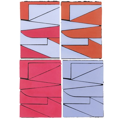 Lot 35 - Sarah Crowner (b. 1974) PAPER VARIABLES Four...