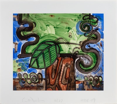 Lot 54 - Carroll Dunham (b. 1949) BIG LEAF Color...