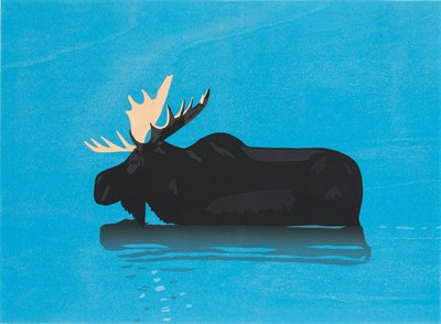 Lot 82 - Alex Katz (b. 1927) MOOSE Color woodcut, 2013,...
