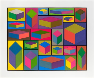 Lot 92 - Sol LeWitt (1928-2007) DISTORTED CUBES (B)...
