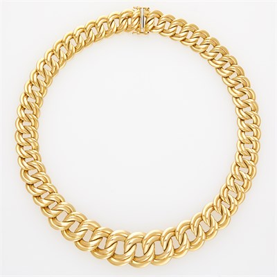 Lot 1121 - Gold Link Necklace