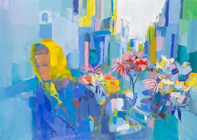 Lot 57 - Nicola Simbari Italian, 1912-2012 Flower...