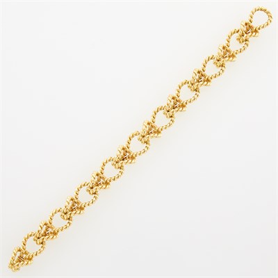 Lot 1002 - Gold Link Bracelet