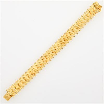 Lot 1100 - Gold Nugget Bracelet