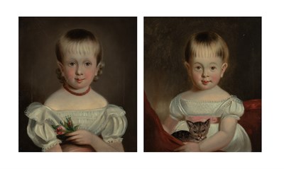 Lot 56 - English School 19th Century Young Girl with a...
