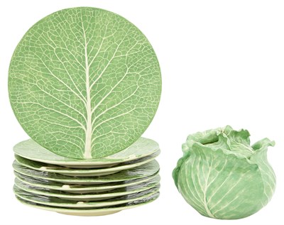 Lot 334 - Group of Nine Dodie Thayer Green Glazed...