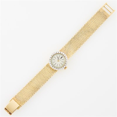 Lot 1179 - Gold and Diamond Wristwatch