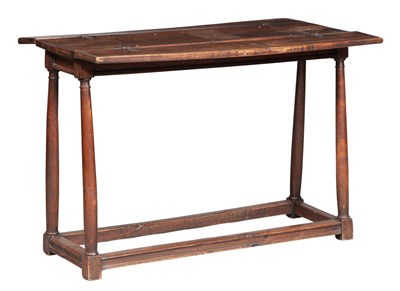 Lot 629 - Continental Baroque Walnut Joined Trestle Table