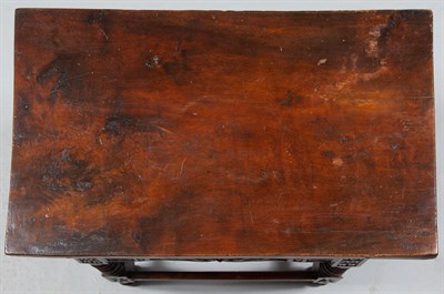 Lot 577 - Continental Walnut Side Table The rectangular...