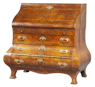 Lot 236 - Dutch Rococo Style Burr and Figured Walnut...