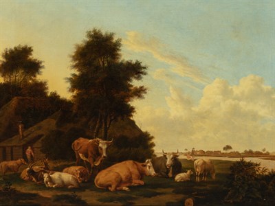 Lot 85 - Circle of Albert Janz Klomp Cows and Goats...