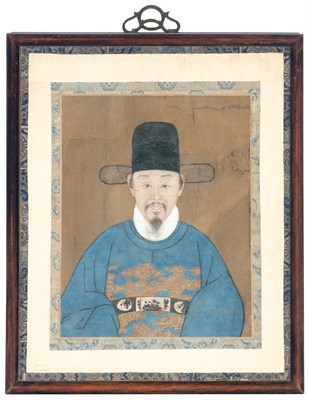 Lot 327 - Korean Ancestral Portrait 19th Century...
