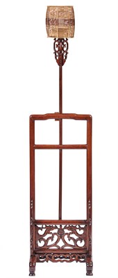 Lot 86 - A Chinese Hardwood Lantern Stand Qing Dynasty...
