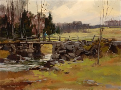 Lot 80 - Paul Strisik American, 1918-1998 Hobb's Bridge...