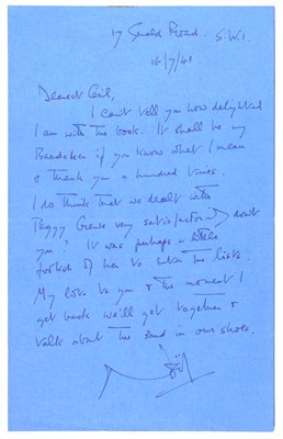 Lot 1057 - [BEATON, CECIL] COWARD, NOËL. Two autograph...