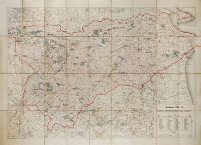 Lot 253 - [MAP - YORKSHIRE - FOX HUNTING] JACKSON,...