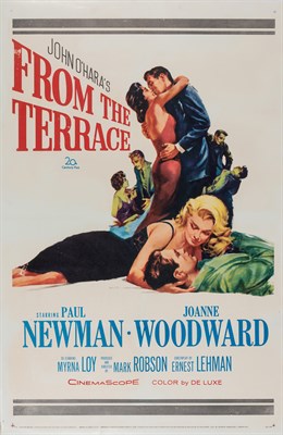 Lot 236 - Film Poster Color poster for From the Terrace....