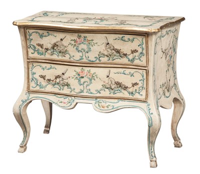 Lot 322 - Italian Rococo Style Polychrome-Painted and...