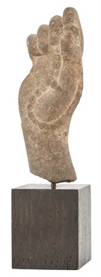 Lot 141 - A Chinese Carved Stone Hand of a Luohan...