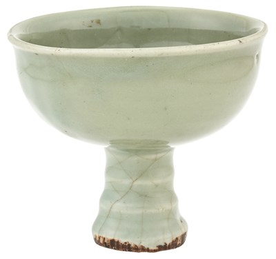 Lot 218 - A Chinese Longquan Celadon Stembowl Southern...
