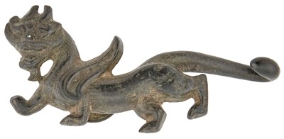 Lot 134 - A Chinese Bronze Chimera-Form Belt Hook Han...