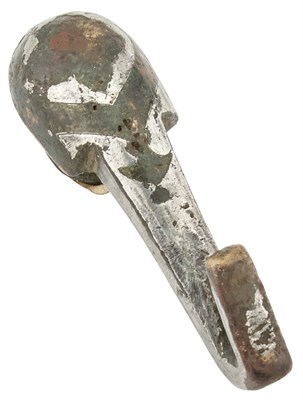 Lot 138 - A Chinese Silver and Bronze Belt Hook Han...