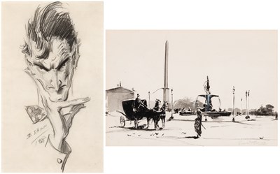 Lot 76 - Everett Shinn American, 1876-1953 (i) Portrait,...