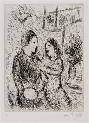 Lot 31 - Marc Chagall (1887-1985) L'ARTISTE ET SA FEMME...