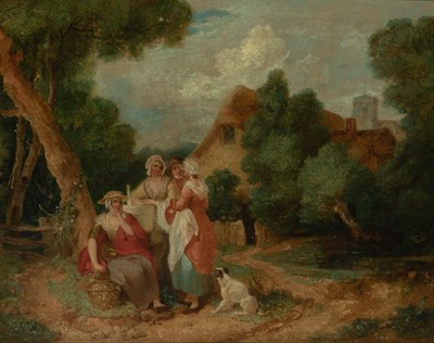 Lot 86 - Follower of Sir Francis Wheatley The Village...