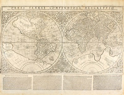 Lot 1112 - [WORLD MAP] MERCATOR, RUMOLD. Orbis Terrae...