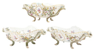 Lot 315 - Assembled Graduated Set of Three Meissen...