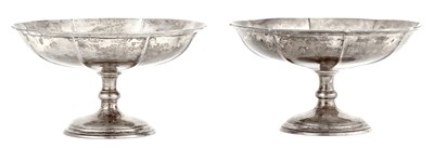 Lot 198 - Pair of Arthur Stone Sterling Silver Compotes...
