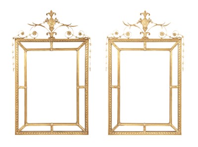 Lot 277 - Pair of George III Style Giltwood Mirror...
