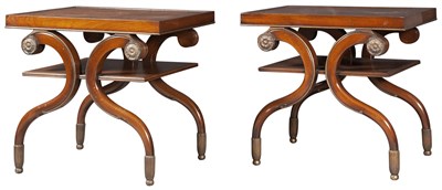 Lot 296 - Pair of Neoclassical Style Walnut and...