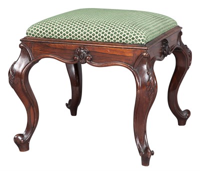 Lot 278 - 19th Century Rosewood Stool Height 17 1/2...