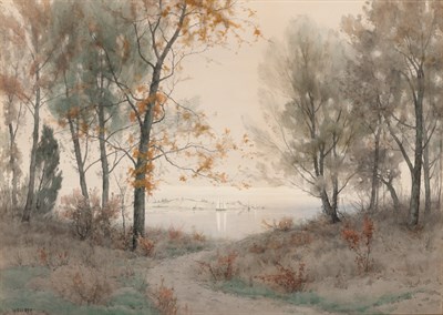 Lot 47 - Henry Farrer American, 1843-1903 Path to the...