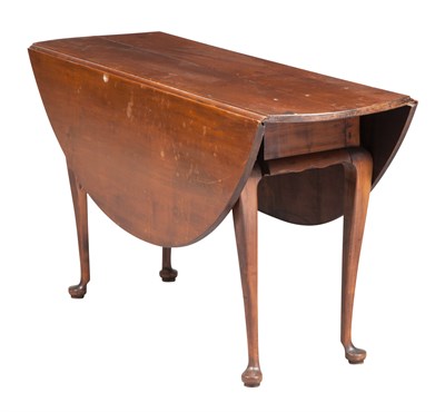 Lot 222 - Queen Anne Maple Drop-Leaf Table New England,...