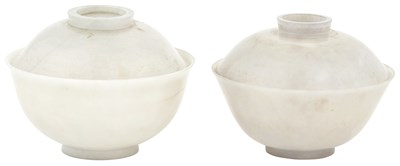 Lot 74 - A Matched Pair of Chinese Jade Bowls and...
