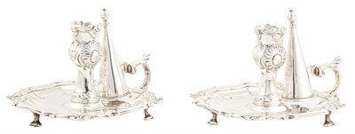 Lot 313 - Pair of George III Sterling Silver...