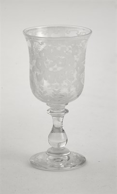 Lot 539 - Napoleon III Engraved-Glass and Gilt-Metal...