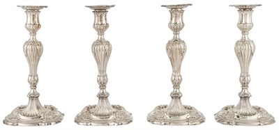 Lot 299 - Set of Four George III Sterling Silver...