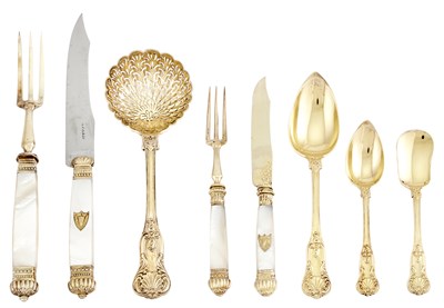 Lot 271 - French Empire Cased Silver-Gilt and...