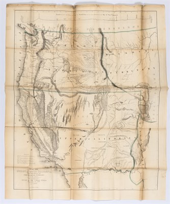 Lot 1030 - [MAP - FREMONT] Map of Oregon and Upper...