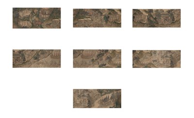 Lot 166 - A Large Chinese Painting of 'Along the River...