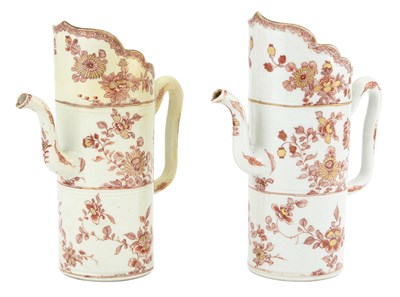Lot 244 - A Pair of Chinese Iron Red and Gilt Decorated...