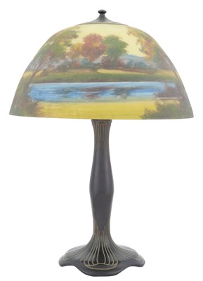 Lot 361 - Moe Bridges Co. Reverse Painted Glass and...