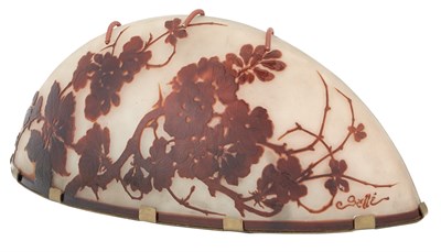 Lot 355 - Gallé Acid-Etched Double Layer Floral...
